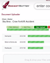 Rocket Matter's new bulk document uploader makes running a paperless law firm much easier.